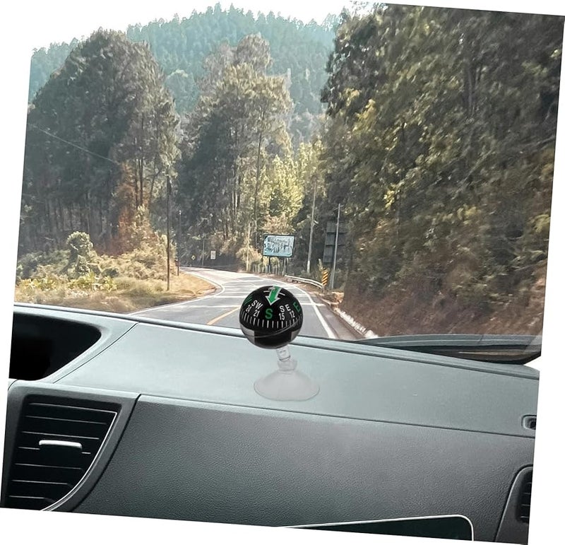 Cabilock Car Dashboard Compass Ball with Suction Cup for Vehicles Boats Outdoor Travel Hikes - Image 4